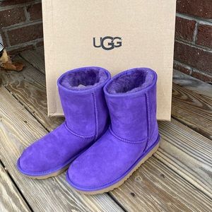 New UGG purple ankle boots